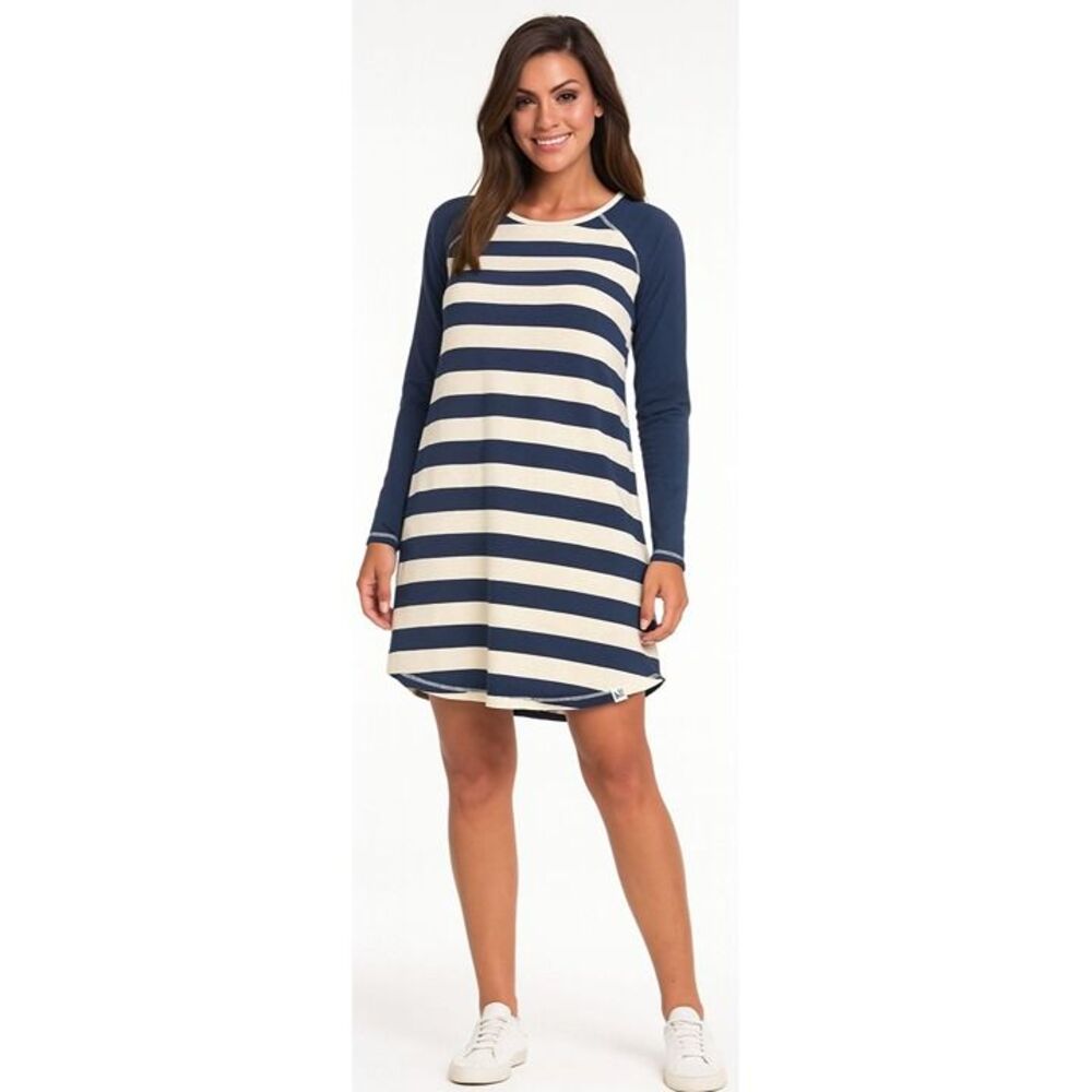 Tommy Hilfiger Dress Long Sleeve Striped T Shirt Women's WOMAN'S Size Medium